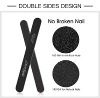 NAILWIND-lima de uñas con forma de borde, tiras de lijado de doble cara para manicura, herramienta para el cuidado de las uñas, 100/180 - details 1