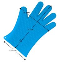 guantes para hornear, silicona, NUEVO: aún más resistentes al calor, guantes para grill, agarraderas, guantes para horno azul - details 0