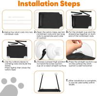 Percho de Ventana para Gato ATUBAN Hamaca Estable para 55 LBS Dispensación Fácil - details 12