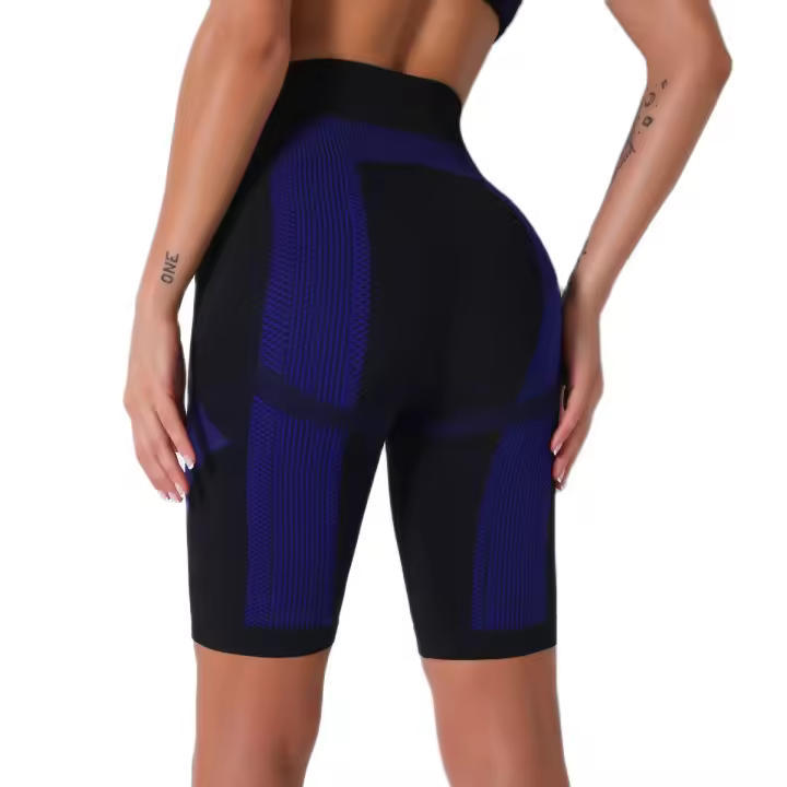 Nessaj-pantalones cortos deportivos sin costuras para mujer, para yoga, correr, fitness - 1
