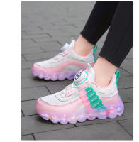 Zapatillas deportivas antideslizantes para niños y niñas, zapatos de cuero impermeables, ligeros, bonitos, rosas, informales, tenis para correr - details 10