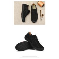 Nuevos zapatos planos casuales para hombres, zapatos de cuero genuino hechos a mano para hombres, mocasines cómodos, mocasines transpirables, zapatillas de deporte para hombres al aire libre - details 21