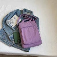 Bolso de nailon de gran capacidad para ordenador portátil, bolso de hombro, bolso cruzado, bolso de mano para documentos de oficina, bolso de mano con cremallera de Color sólido para ordenador - details 4