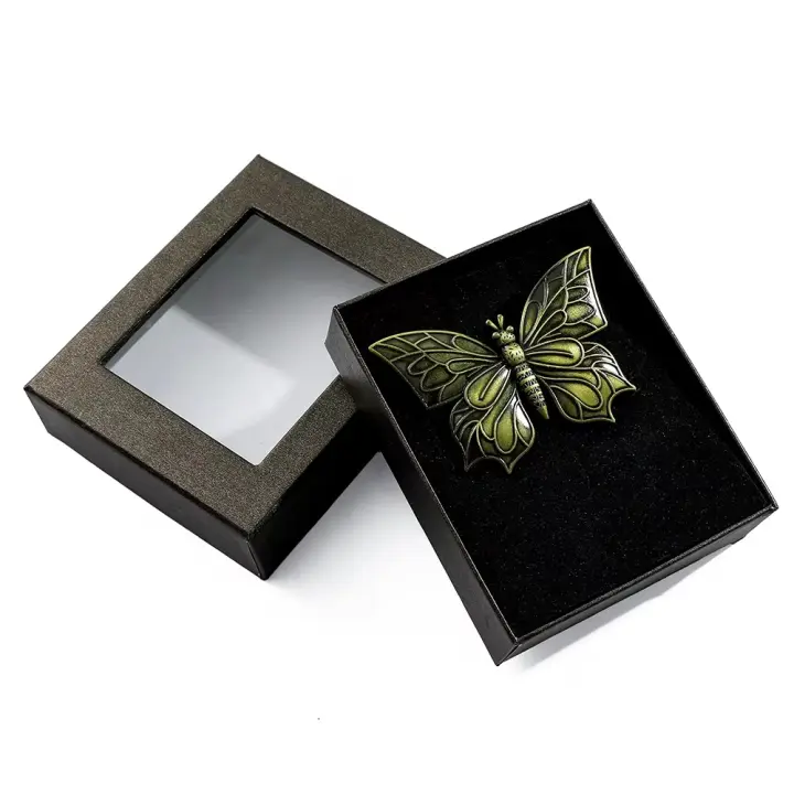 Marcapáginas de mariposa y libélula, Clip de papel de Metal bronce, Clip de libro Vintage, marcapáginas de insectos para aprendizaje y lectura, suministro escolar - 1