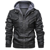 Chaqueta De Cuero Para Hombre KB Nueva Estilo Biker Moto Casual Otoño EU Tamaño SA722 Cierre De Cremallera Largo Regular - details 5
