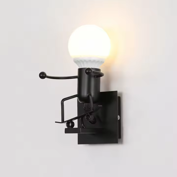 Aplique de pared vintage, lámpara de pared industrial, lámpara moderna E27 para pasillo, cocina, dormitorio - 1