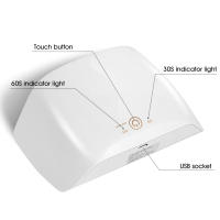 NAILWIND-secador de uñas para manicura y pedicura, lámpara LED UV para curado de esmalte de uñas en Gel con sensor de movimiento, equipo de herramientas para uñas - details 11