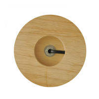 Soporte Circular de Base de madera maciza con interruptor de encendido y APAGADO para lámpara de mesa, enchufe E27, soporte para lámpara de mesita de noche para iluminación del hogar - details 3