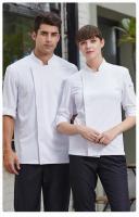 Chaqueta de Chef C116 para hombre y mujer, ropa de cocina, Hotel, restaurante, uniforme de Chef, abrigo de Chef de Sushi, uniforme de Chef de Sushi - details 2