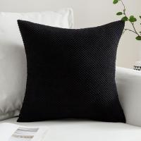Juego de 2 Fundas suaves granuladas para Cojines Protectores, decoración sólida cuadrada, Almohada de Lanzamiento Poliéster - details 18