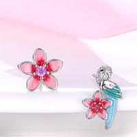 Pendientes de plata de ley 925 para mujer, aretes con forma de libélula y pájaro, joyería fina para boda, novedad - details 48