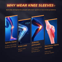 Rodillera de fibra de iones de cobre para hombres y mujeres, soporte de compresión, entrenamiento deportivo, desgarro de menisco, alivio del dolor articular ACL, 1 par - details 14