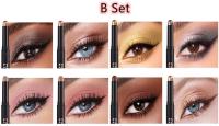 8 Uds sombra de ojos en barra crema blanda mate sombra de ojos crayón pintura brillante sombra de ojos crayón impermeable clásico juego de sombra de ojos palo brillante - details 5