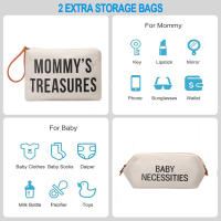 PANGDUBE-bolsa de mamá con cambiador portátil, bolsa de pañales para bebés, mochila para más, paquetes de maternidad, 5 unids/set - details 3