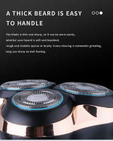 Kemei-Afeitadora eléctrica recargable para hombre, maquinilla de afeitar de uso en seco y húmedo, IPX7, impermeable, Mini máquina de afeitar para hombre, hoja afilada rotativa 3D, KM-1315 - details 3