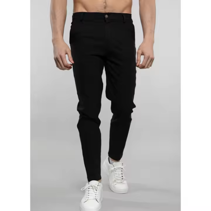 Pantalón de sarga con bolsillos para hombre - 1