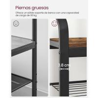 Perchero con Banco Extractable de 4 en 1 Barra Superior Para Entrada Pasillo Moderno - details 24