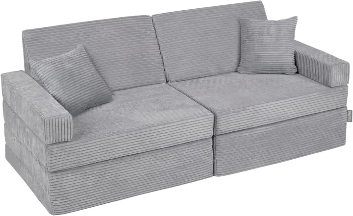 Sofás Plegables para Niños Sillón Colchón Infantil Plegable, Beige - 1