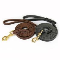 Correa perros, correas trenzadas cuero genuino alta resistencia para perros grandes, medianos pequeños, entrenamiento y paseo - details 5