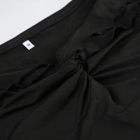 Vestido Mini Gótico Plano BUNO Manga Larga, con Volantes para Mujeres Vestido de Verano de Moda Y2K - details 9