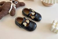 Zapatos de cuero para niñas, calzado de estilo coreano, suave y cómodo, antideslizante, versátil, dulce amor, novedad de otoño, 2024 - details 7