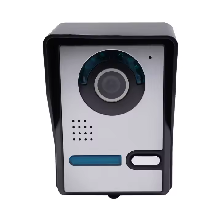 Timbre con vídeo LCD de 7 pulgadas, Kit de intercomunicador, 2 monitores, visión nocturna, 15V, sistema de intercomunicación - 1