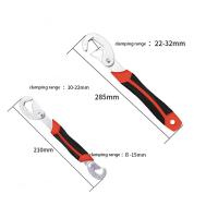Llave extractora de tornillos de acero con alto contenido de carbono, llave automática rápida antideslizante multifuncional, llave de tubo ajustable duradera - details 0