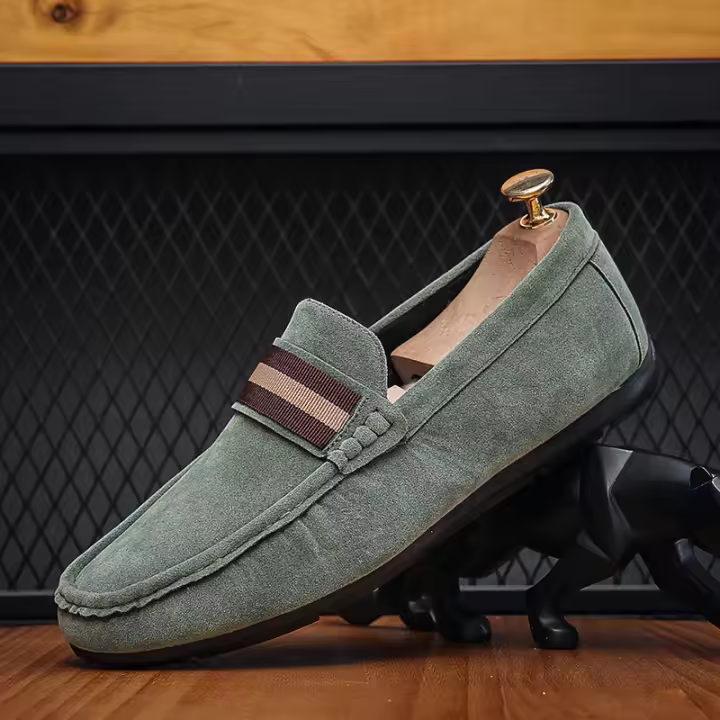 Los hombres de frijol zapatos a pasos de los hombres perezosos zapatos de moda de los hombres zapatos de cabeza redonda de gran tamaño de los hombres modelos Lefebvre zapatos zapatos casuales - 1