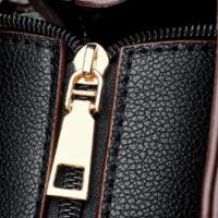Bandolera de cuero de PU para mujer con asa, bolso de hombro tipo cubo de gran capacidad para mamás de mediana edad - details 19