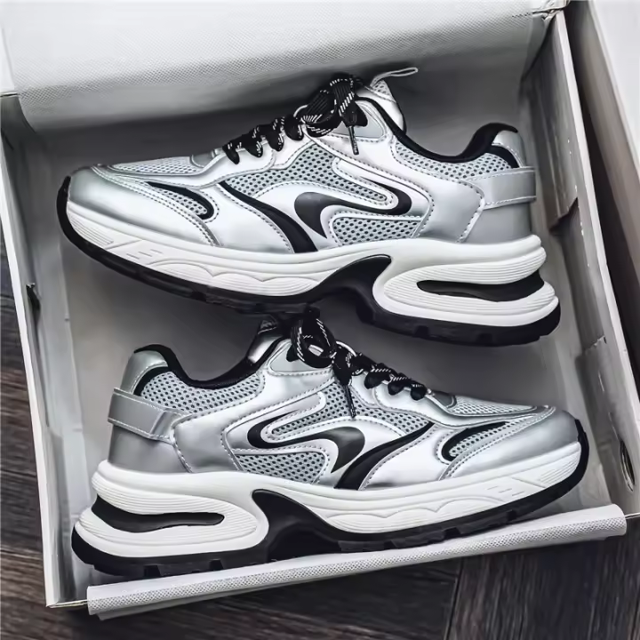 Nuevos Zapatos Transpirables De Suela Gruesa Que Realzan, Zapatos Deportivos Versátiles De Moda Y De Moda - 1