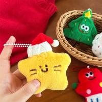 Llavero de Peluche de Navidad Kawaii Muñeco Relleno de Dibujos Animados de Papá Noel - details 1