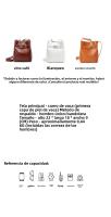 Bolso de hombro vintage de cuero genuino para mujeres, bolso tipo cubo de alta gama, bolso cruzado de piel de vaca de capa superior, bolso cruzado para mujeres - details 1