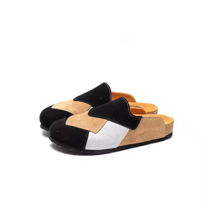 Xinziyu Private Label Zuecos de madera universales Tamaño 35-45 Color mezclado Cuero genuino Antideslizante Moda Corcho para mujeres y hombres - 1