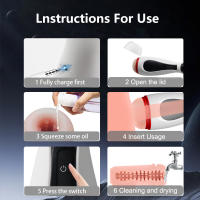 Vibrador automático del entrenamiento del pene del masturbador masculino, juguetes sexuales de la vibración de 10 frecuencias para los hombres - details 6