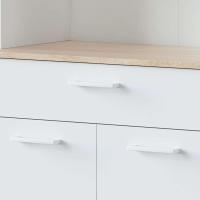 Modelo Kira, Acabado Blanco Artik y Roble Canadiense, Medidas - details 2