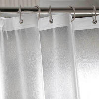 Cortina de ducha de cubo de agua transparente, impermeable, 3D, EVA, cortinas de baño er para bañera, cubierta de baño con ganchos - details 9