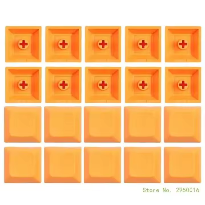 20 piezas de suplementos personalizados DSCAP en blanco 1U teclas de teclado multicolor NICAL DIY - 1