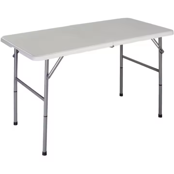 plegable de 4 pies, muy resistente, para acampar, buffet, boda, mercado, jardín, fiesta, coche, maletero, pícnic, para interiores y exteriores, plegable - 1