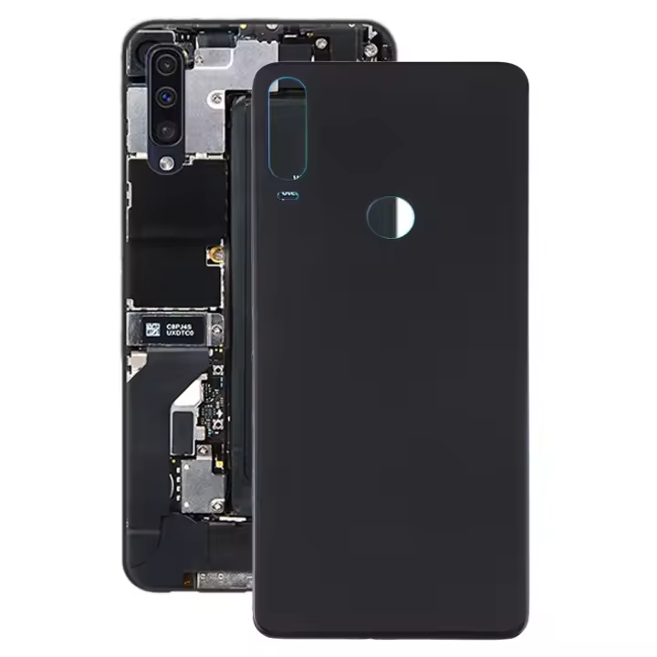 Para Alcatel 3x (2019) 5048 5048U 5048Y Tapa trasera de vidrio (Negro) - 1