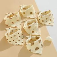 Baberos de muselina con estampado para bebé, paño con botón a presión, toalla de Saliva de algodón de Color sólido, paños suaves para eructar, 1 unidad, 3 piezas, 6 piezas - details 4