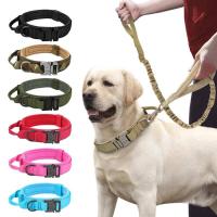 Perro táctico militar duradero, conjunto correa elástica, Collar entrenamiento caminar de nailon para mascotas, Perros medianos - details 1