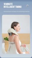 Chal de masaje eléctrico con calor para cuello, masajeador de columna Cervical, espalda, hombros y cuello, masajeador muscular Trapezius para el hogar y el coche - details 13