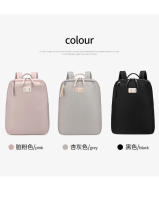 Mochila para computadora portátil para mujer, bolsa de viaje de negocios, mochilas para computadora portátil al aire libre, 14 pulgadas, grande, delgada, impermeable, mochila para computadora, color rosa, ligera - details 7