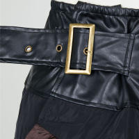 Falda de encaje Retro Steampunk para mujer, vestido Midi asimétrico, largo, Irregular, gótico, Victoriano, ribete con volantes, banquete - details 3