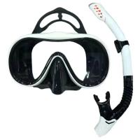 Máscara de buceo kit de buceo vidrio templado panorama equipo profesional de buceo entrenamiento de natación adultos adolescentes - details 1