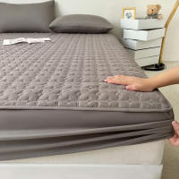 Bonenjoy-Funda de colchón acolchada, Sábana gruesa de Color sólido, Sábana elástica, ropa de cama para el hogar, sin funda de almohada, 1 unidad - details 4