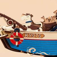 Rompecabezas 3D del Océano Pesca Rokr Juguete de Búzio DIY para Familia y Colegio - details 6