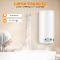 Calentador de Agua Caliente Eléctrico 2000 W Caldera Inteligente Caldera de Agua Caliente de Pared 80 L Incluye Válvula de Seguridad, Cabezal de Ducha y Manguera, IPX4, Temperatura de Calentamiento 25-75 ° C - details 3