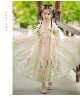 Ropa nacional Hanfu para niñas, vestido de verano de estilo chino para niños, disfraz antiguo súper inmortal bordado para niña, novedad de 2025 - details 11