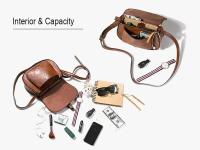 Bolso cruzado de cuero PU ajustable Bolso de hombro bohemio con correa larga - details 7